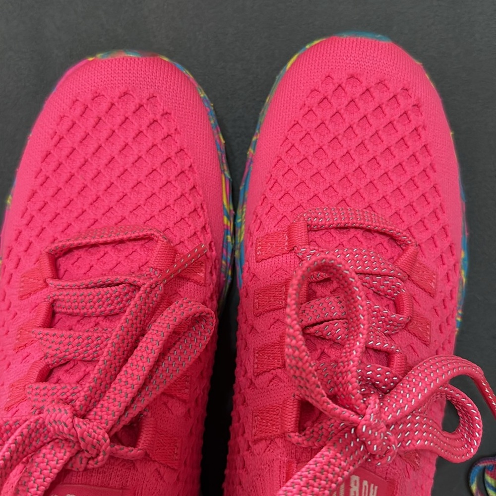 NOBULL Pink Athletic Shoes with Multicolor Sole - Picture 5 of 7